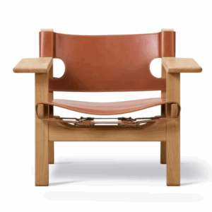 Cognac med hvid tråd